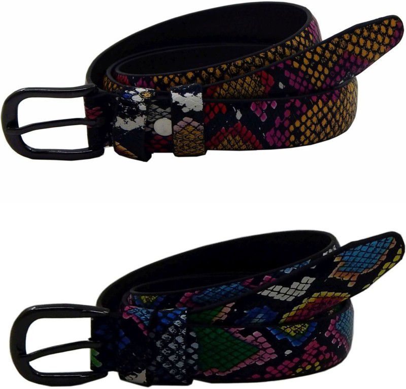 Women Casual Multicolor Artificial Leather, Synthetic Belt