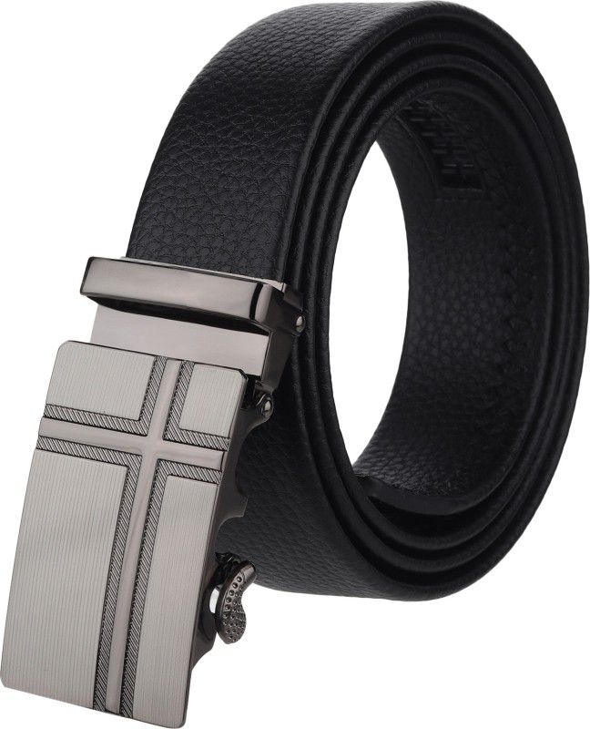 Men Casual, Evening, Formal, Party Black Texas Leatherite, Artificial Leather Belt