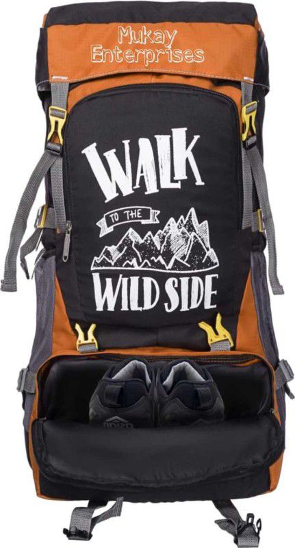 Mountain Rucksacks Bag Hiking Trekking Camping Bag Travel Backpack Rucksack - 55 L  (Orange)