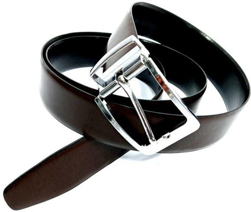 Men Brown Artificial Leather Reversible Belt