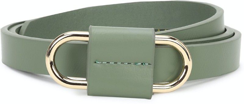 Women Casual Green Genuine Leather Belt