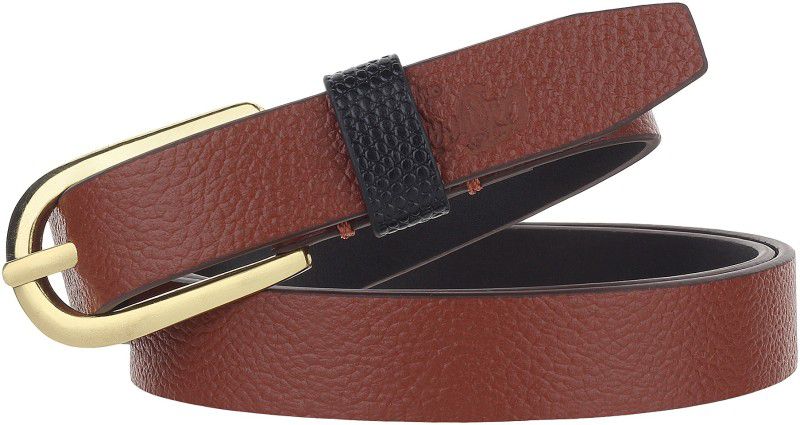 Women Casual Tan Genuine Leather Belt