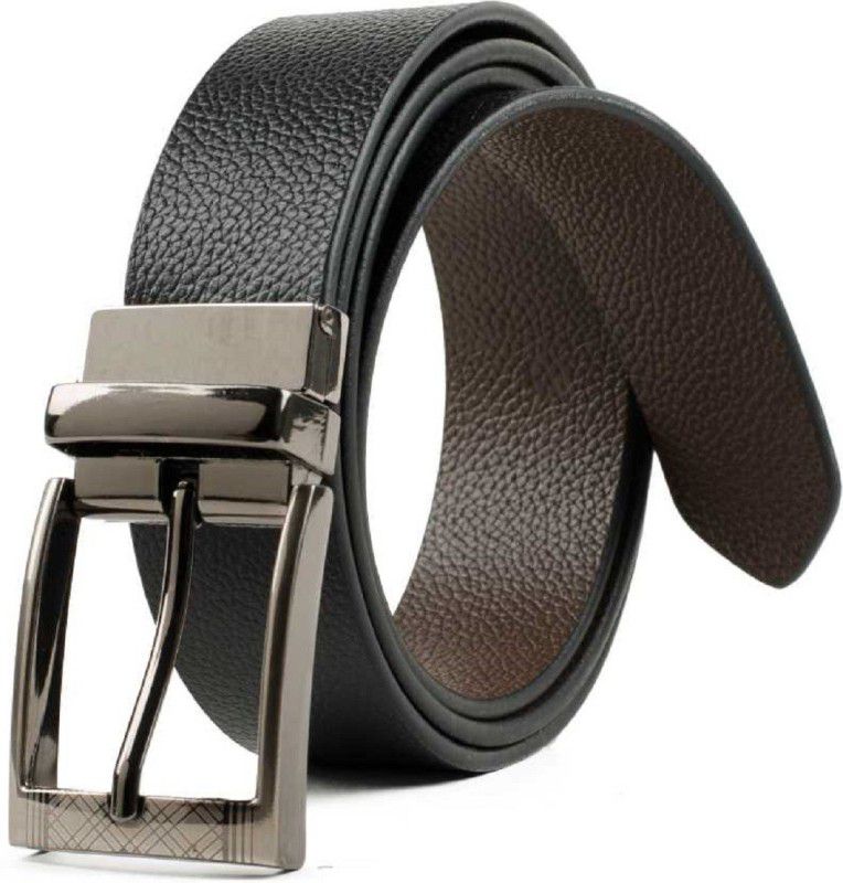 Men Formal, Casual, Party, Evening Black, Brown Artificial Leather Reversible Belt