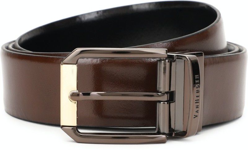 Men Formal Brown Artificial Leather Belt