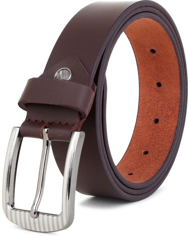 Men Casual, Evening, Formal, Party Brown Genuine Leather Belt