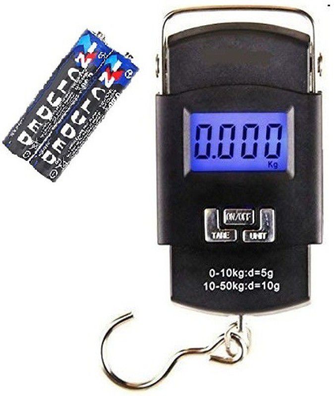 MAITRI ENTERPRISE Hanging Scale, LCD Screen 50kg Portable Electronic Digital weight scale F1 Weighing Scale  (Black)