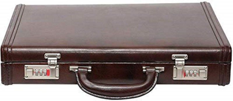 Leather Accessories 17 Inch Men's Leather Briefcase Office Bag.(Brown) Medium Briefcase - For Men & Women  (BROWN)
