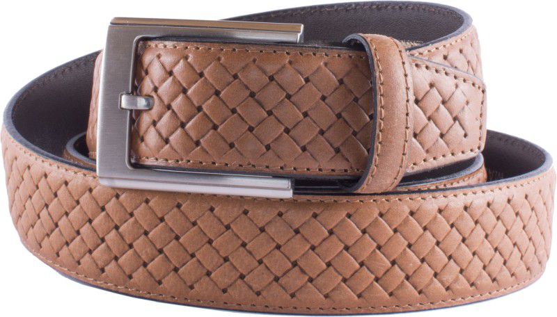 Men & Women Formal Tan Genuine Leather Belt