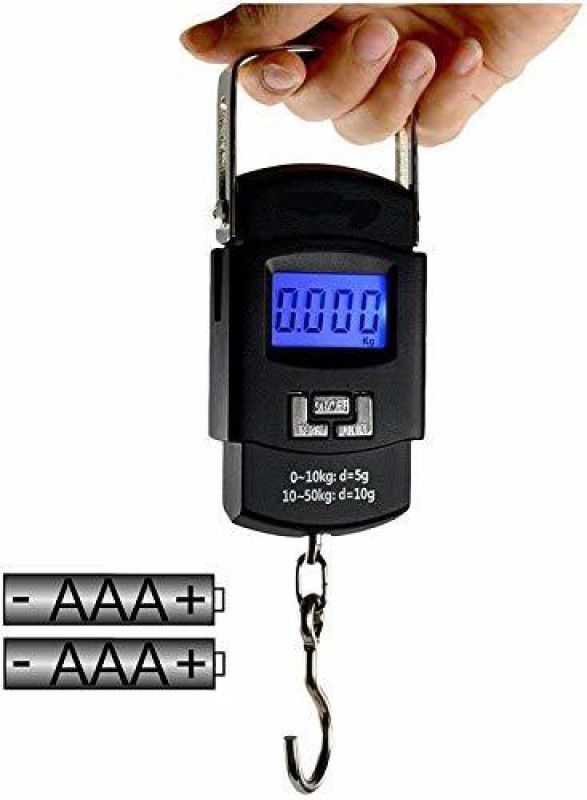 MAITRI ENTERPRISE Digital Electronic LCD Black Luggage Hanging Weighing Scale Weighing Scale  (Black)