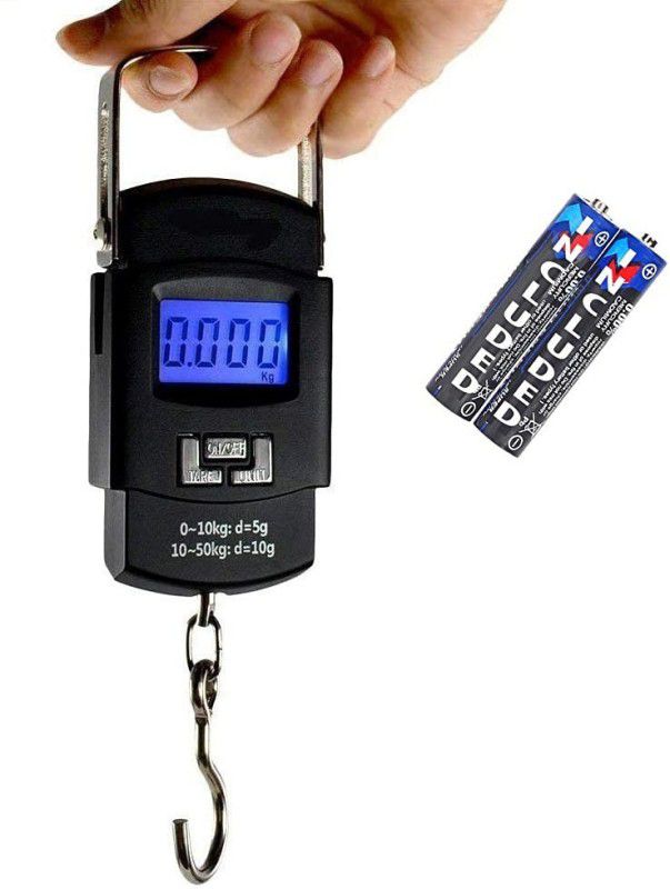 MAITRI ENTERPRISE Hanging Scale, LCD Screen 50kg Portable Electronic Digital weight scale G1 Weighing Scale  (Black)