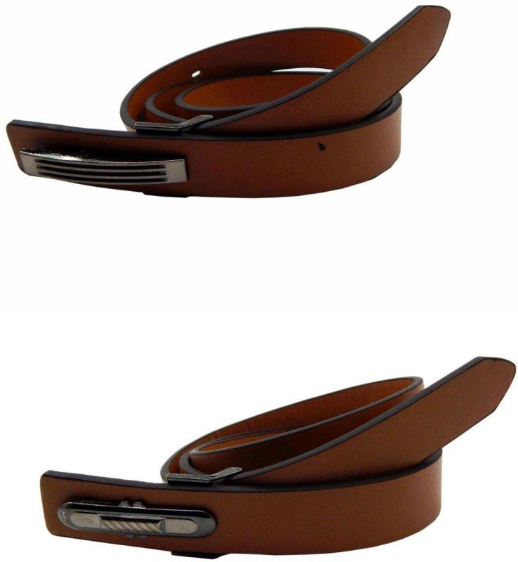 Women Casual Tan Artificial Leather, Synthetic Belt