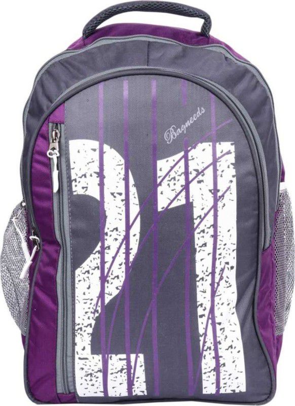 Bag Needs FEG-MER-1080-Purple Multipurpose Bag  (Purple, Grey, 25 L)