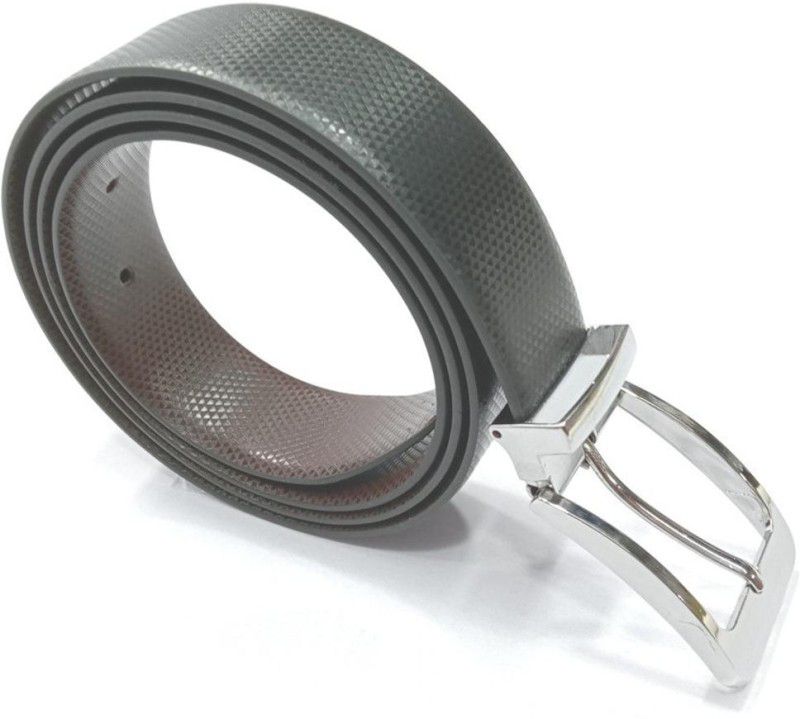 Boys Formal Grey Artificial Leather Reversible Belt