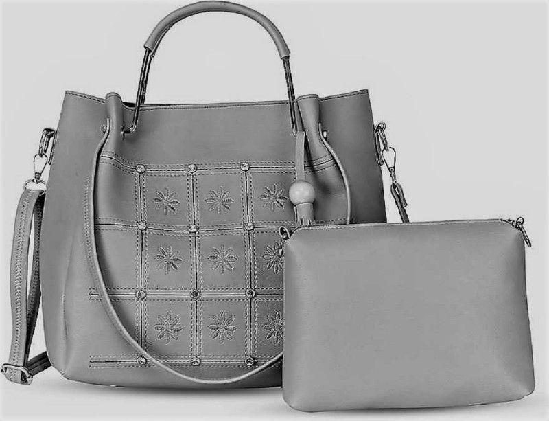 Women Grey Handbag - Mini  (Pack of: 2)