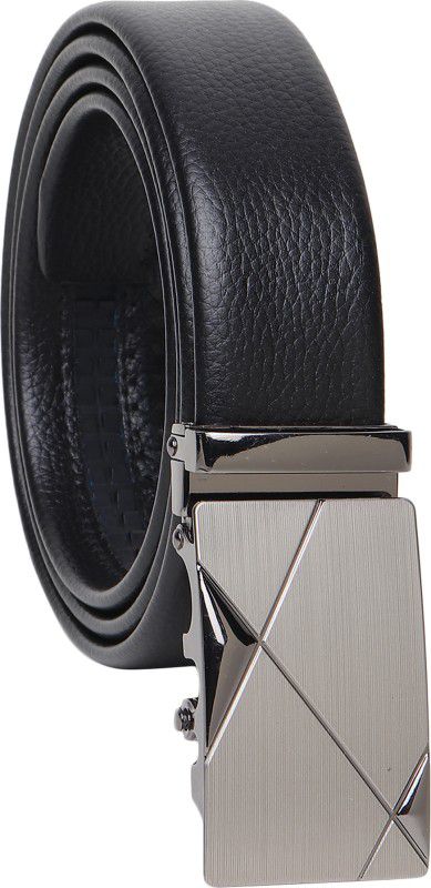Men Casual, Formal, Party Black Texas Leatherite, Artificial Leather Belt