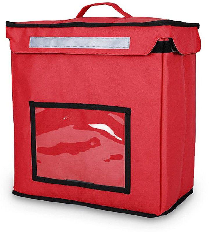 Quaffor Delivery Bag for Food Pizza, Meal, Cake, Cold Drink//Food Delivery Container Waterproof Shoulder Bag  (Red, 32.6 L)