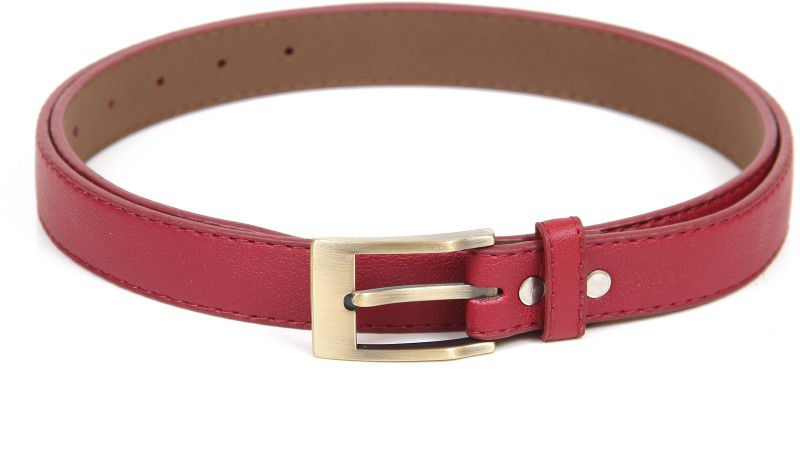 Women Casual Red Texas Leatherite Belt
