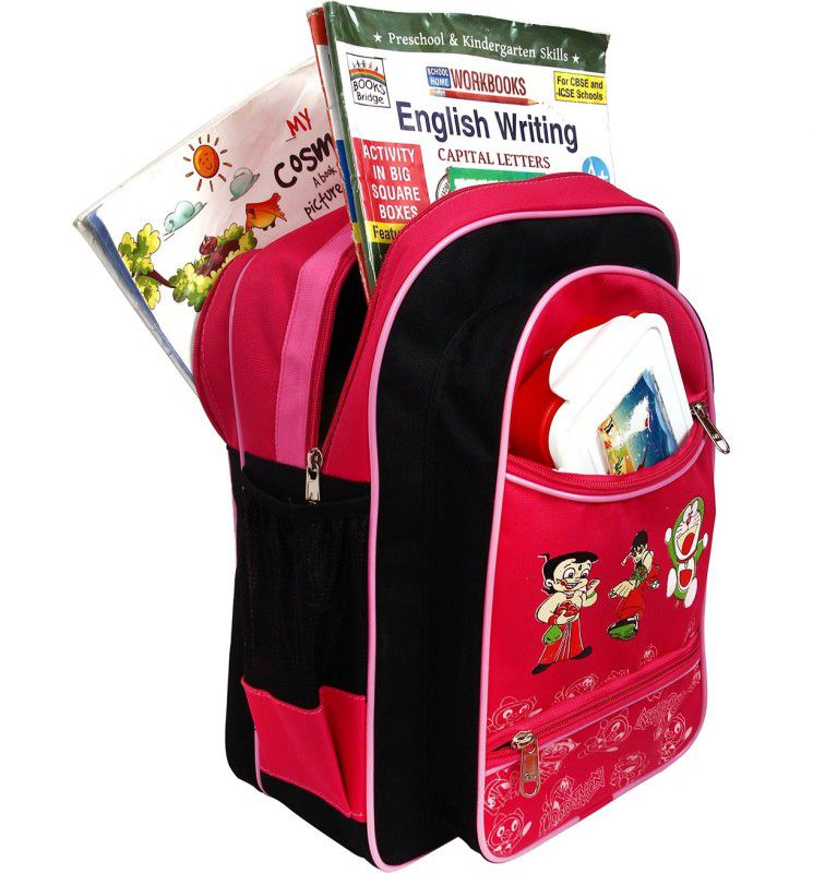 Quaffor FDFF5643 School Bag  (Pink, 25 L)