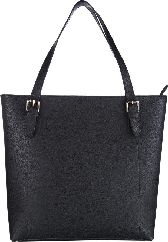 HORRA Black Buckle Bag Shoulder Bag  (Black, 3 L)