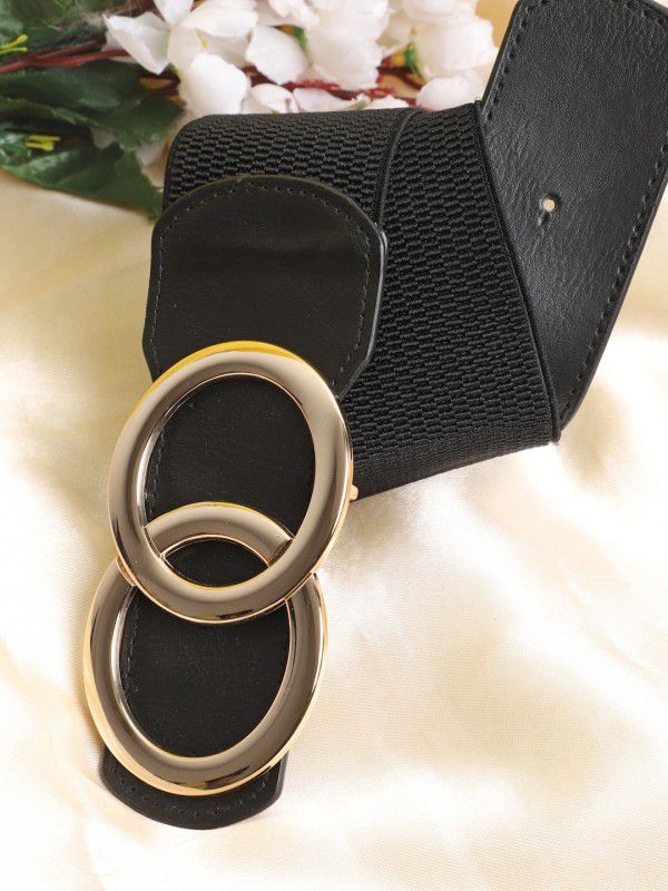 Women Casual, Evening, Formal, Party Black Synthetic Belt