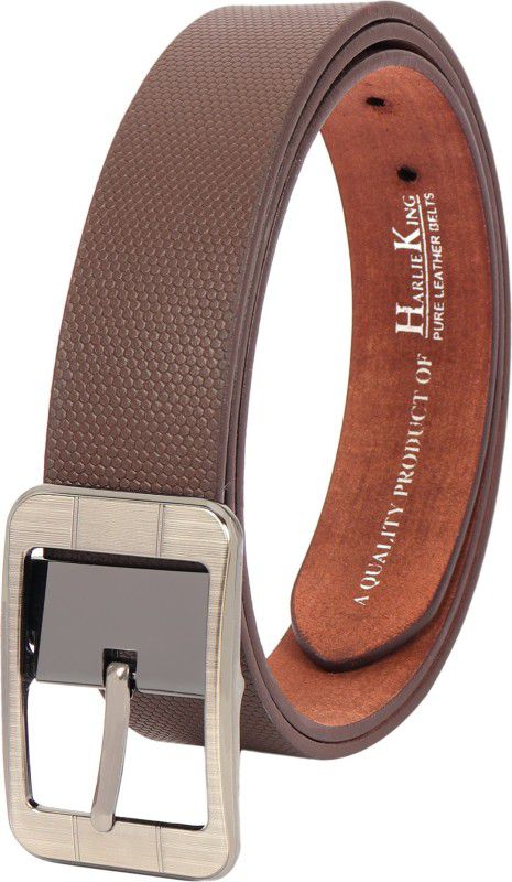Men Formal, Party, Evening, Casual Brown Genuine Leather Belt