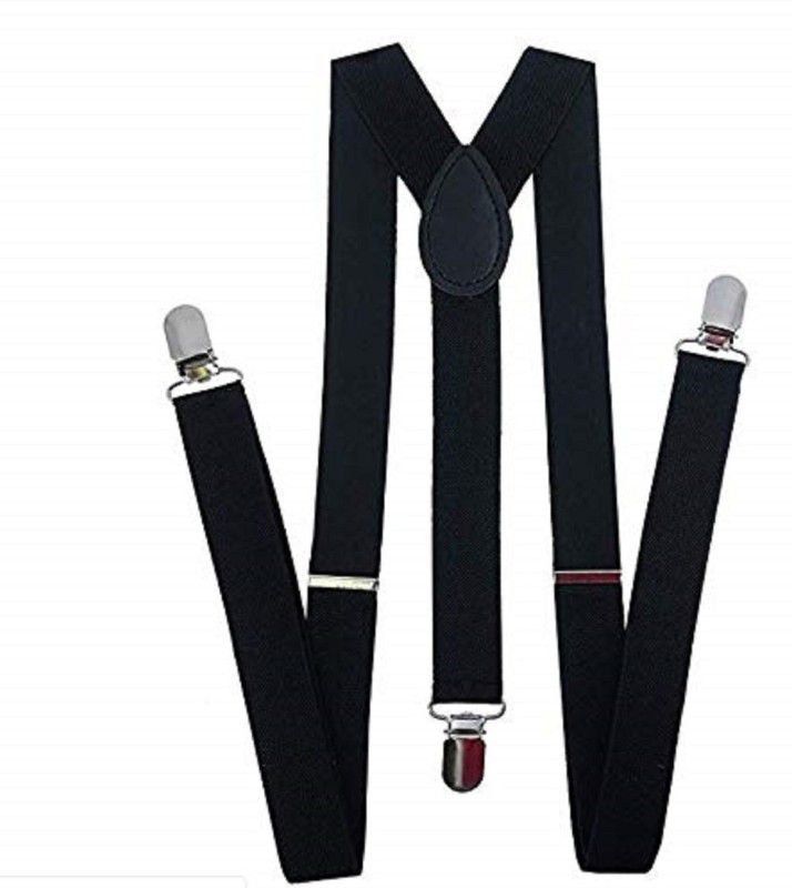 ACCERY Y- Back Suspenders for Men, Women, Girls, Boys  (Black)