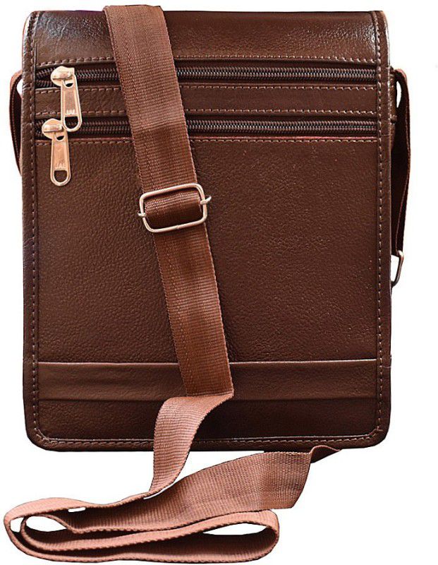 Men & Women Brown Shoulder Bag - Regular Size