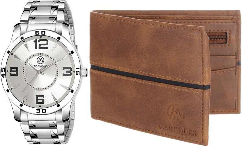 MarkQues Watch & Wallet Combo  (Brown)