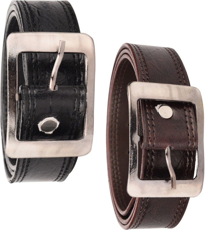 Men Casual Brown, Black Artificial Leather Belt