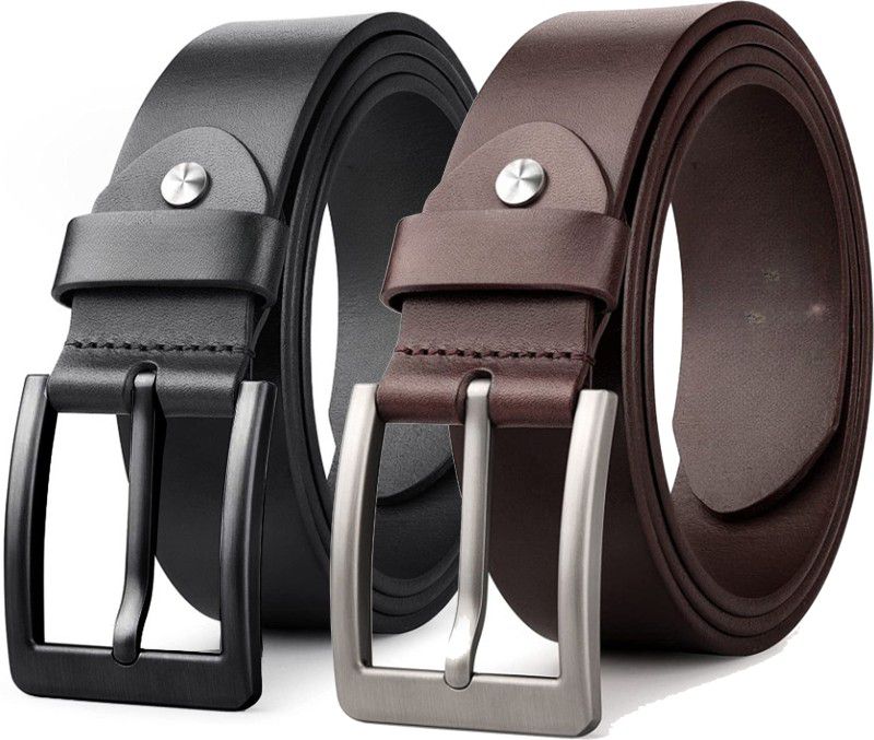 Men Formal, Casual, Party, Party Black, Brown Genuine Leather Belt