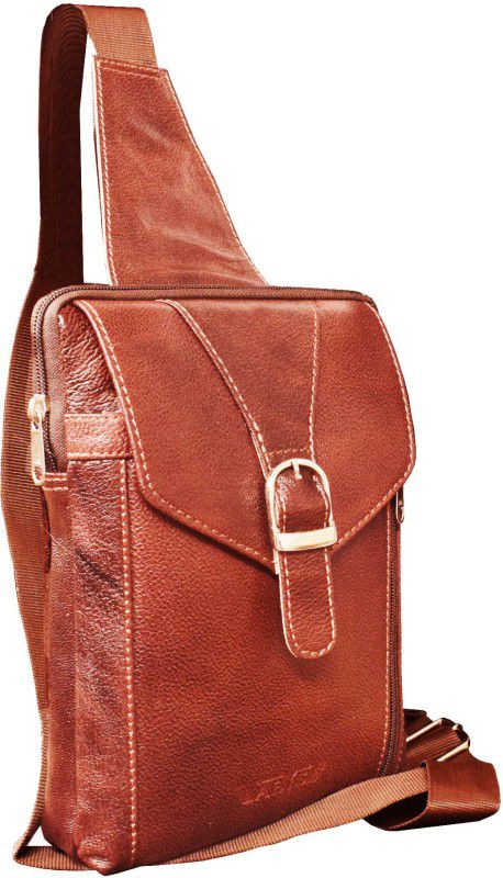 Men & Women Maroon Sling Bag - Regular Size