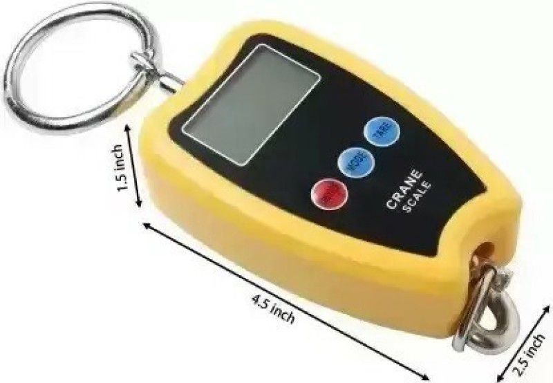 NAC GLOBAL TS320 200 KG hanging weighing scale,Mini Crane scale,Electronic portable weight machine for luggage,LPG stations, Poultry Farms, Scrapyards,Airports & Travel Uses(YELLOW) Weighing Scale  (Multi color)