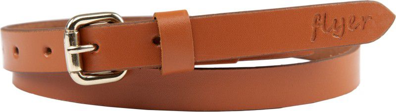 Women Formal, Casual, Evening, Party Tan Genuine Leather Belt