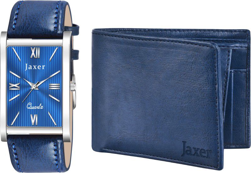 Jaxer Watch & Wallet Combo  (Blue)