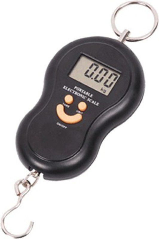 Qozent Weight Scale Machine- Digital Luggage Scale With Metal Hook Hanging Weight Scale L/19/AQA Luggage Weighing Scale  (Black)