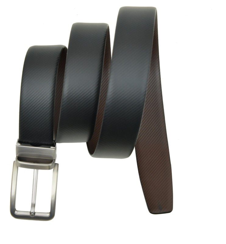 Men Evening, Formal, Party Black, Brown Genuine Leather Reversible Belt