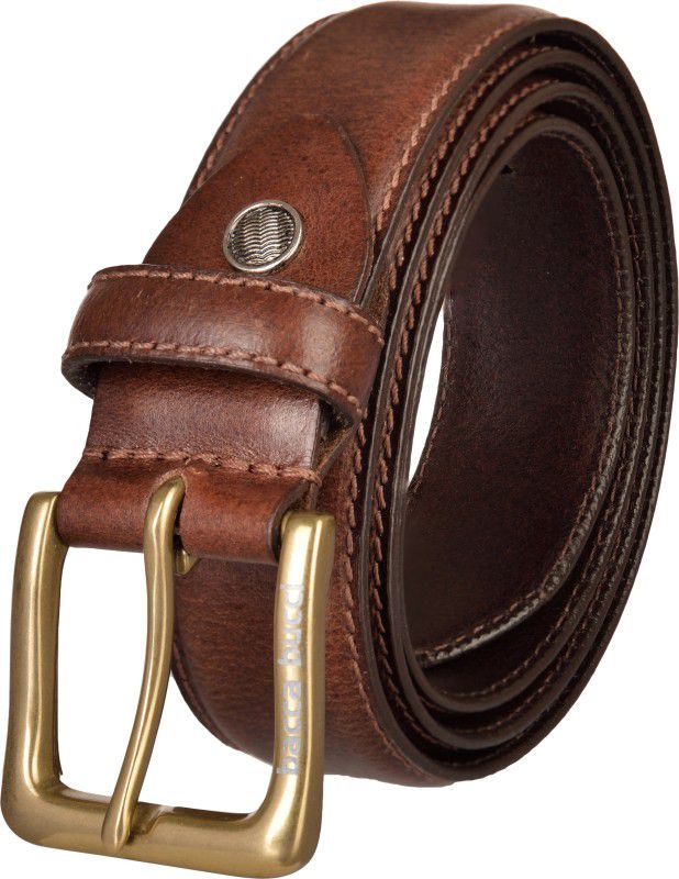 Men Casual, Party, Evening, Formal Brown Genuine Leather Belt