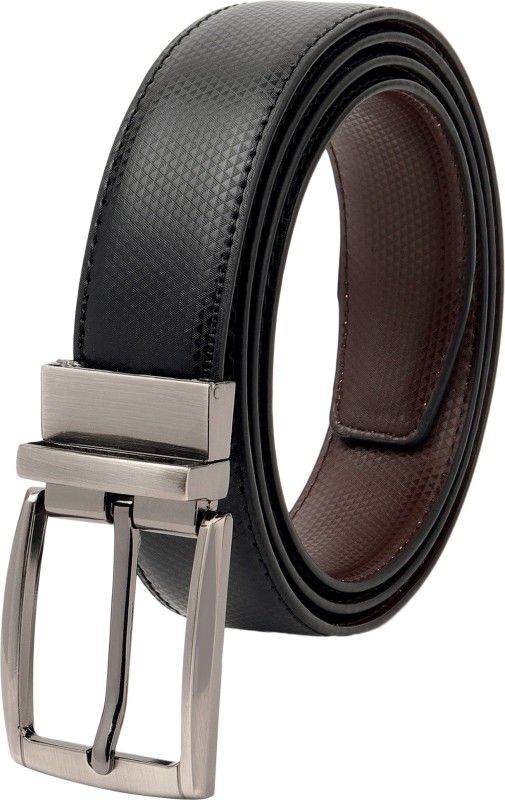 Men Casual, Party, Formal, Evening Black, Brown Artificial Leather, Texas Leatherite Reversible Belt
