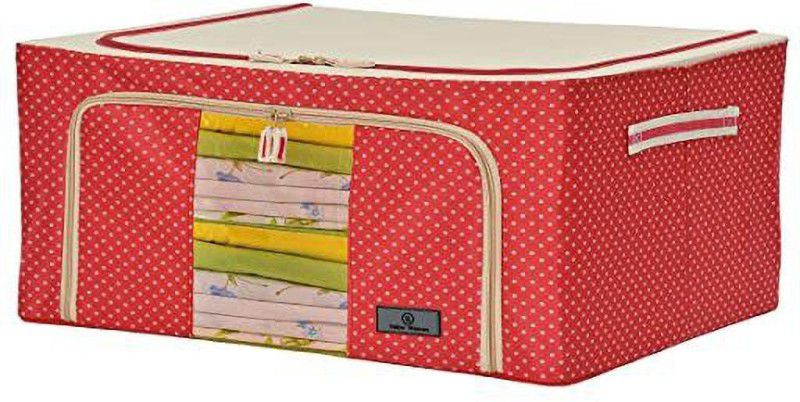 E Solutions WARDROBE ORGANISER/STORAGE BOX-257 (24LITERS) Poly-canvas Laundry Bag  (Multicolor)