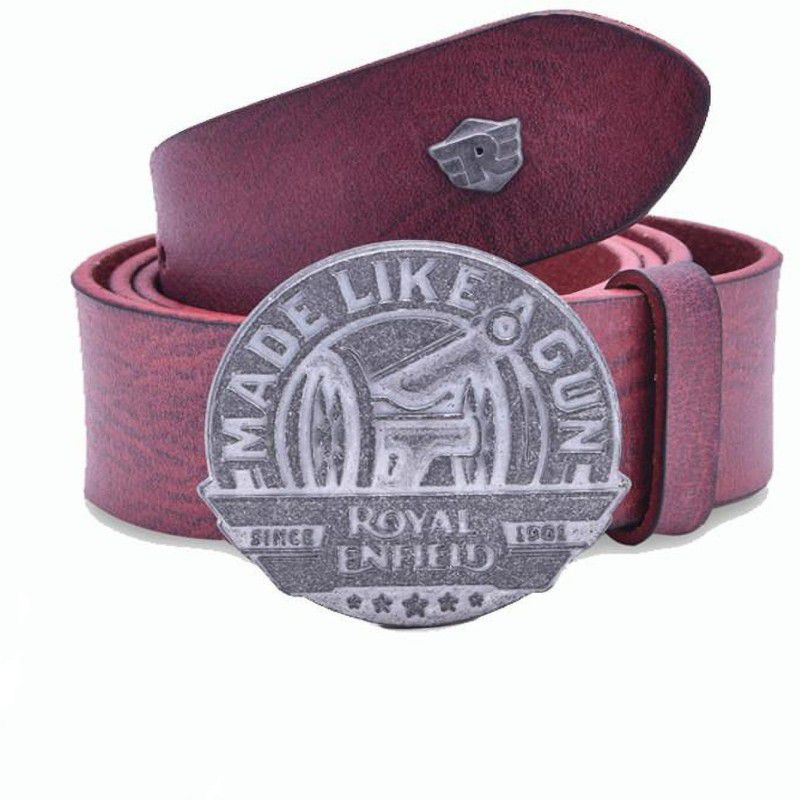 Men Casual Red Genuine Leather Belt