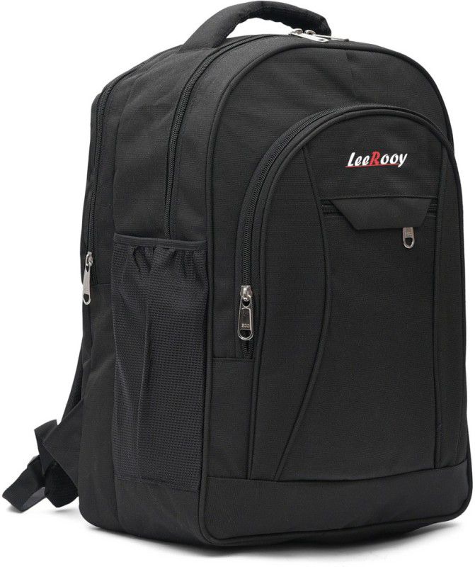 LeeRooy BG3 BLACK SH Waterproof School Bag  (Black, 27 L)