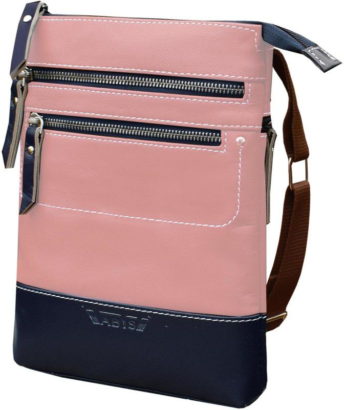 Pink, Blue Girls Messenger Bag - Medium