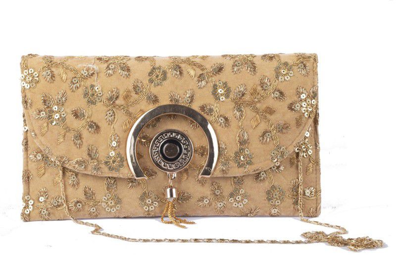 Party, Formal, Casual Beige Clutch