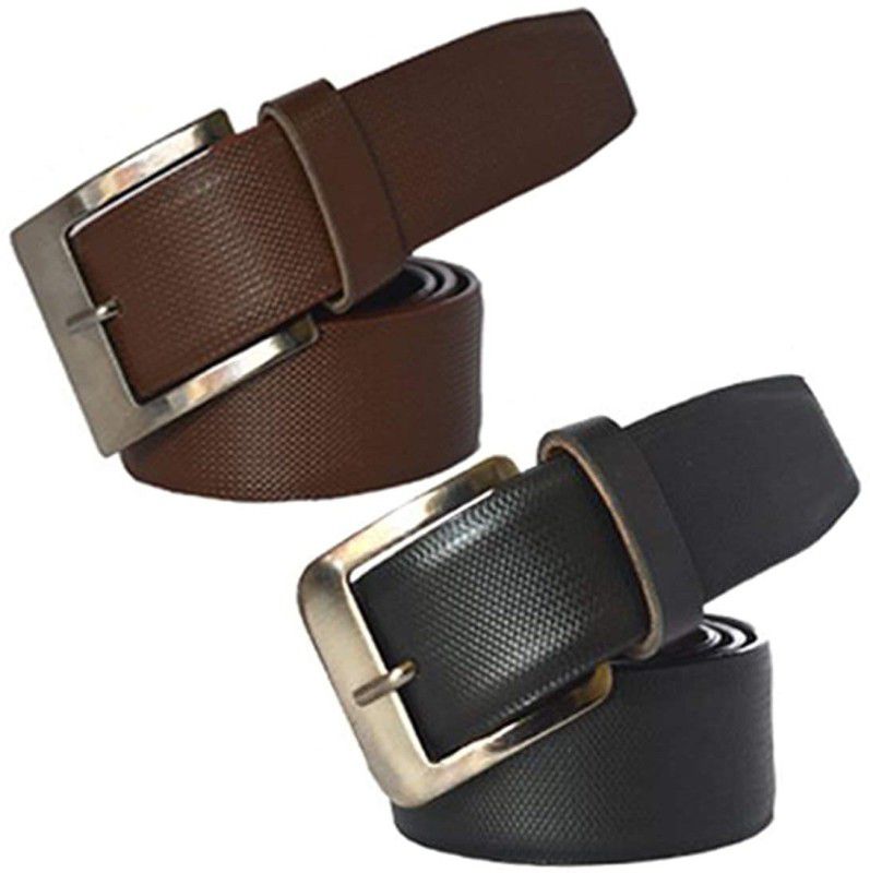 Men Formal, Casual, Party, Evening Black, Brown Synthetic Belt