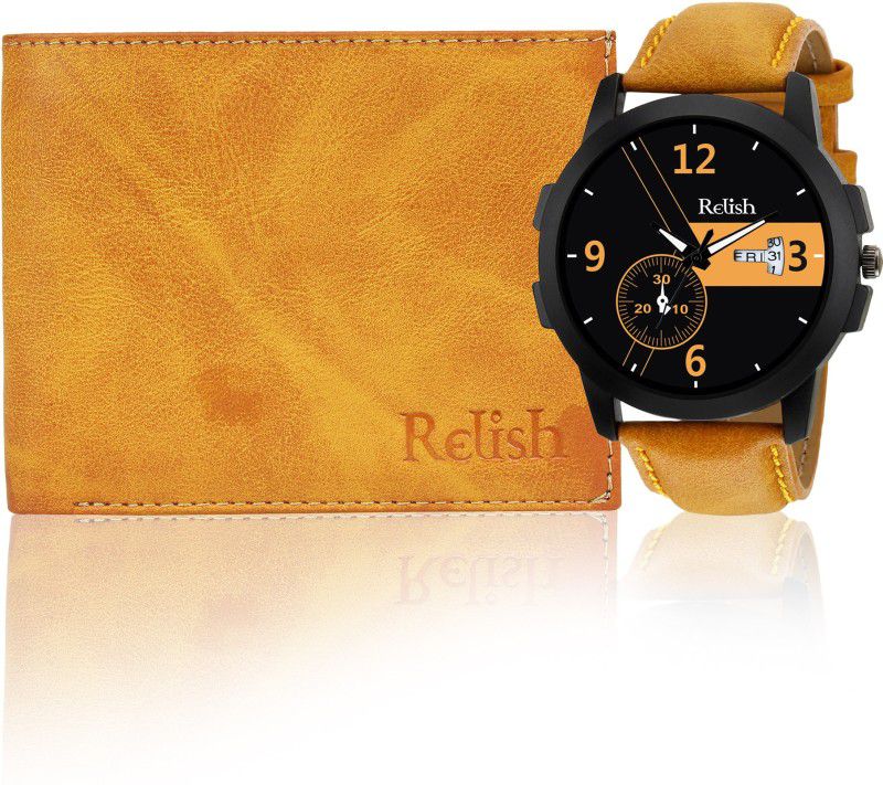 Relish Watch & Wallet Combo  (Multicolor)