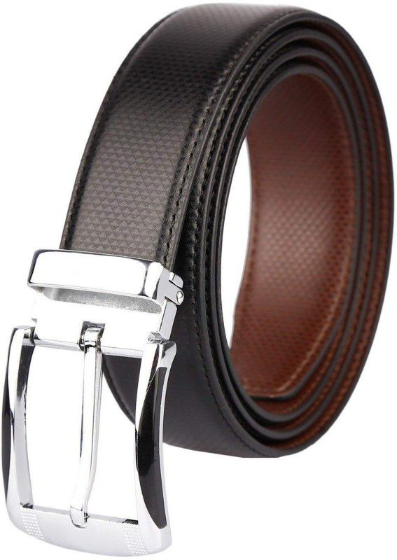 Men Evening, Casual, Formal, Party Black, Brown Artificial Leather Reversible Belt