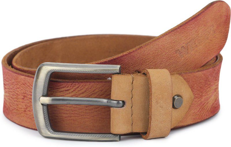 Men Casual, Evening, Party Brown Genuine Leather Belt