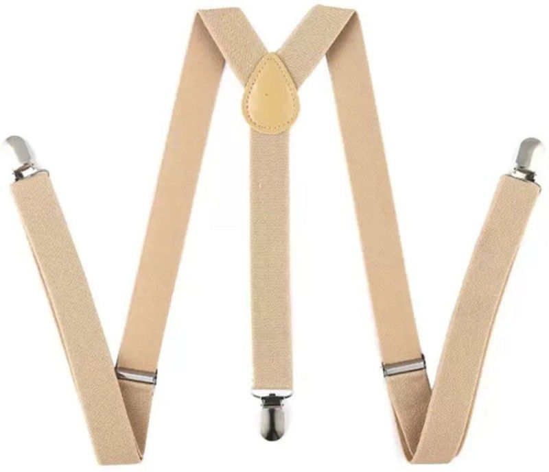 RR Design Y- Back Suspenders for Men  (Beige)