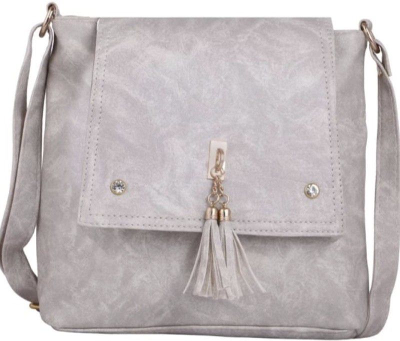 Grey Sling Bag LATEST TRENDY GREY SLING BAG FOR CASUAL & PARTIES
