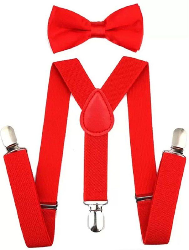 RR Design Y- Back Suspenders for Women  (Red)